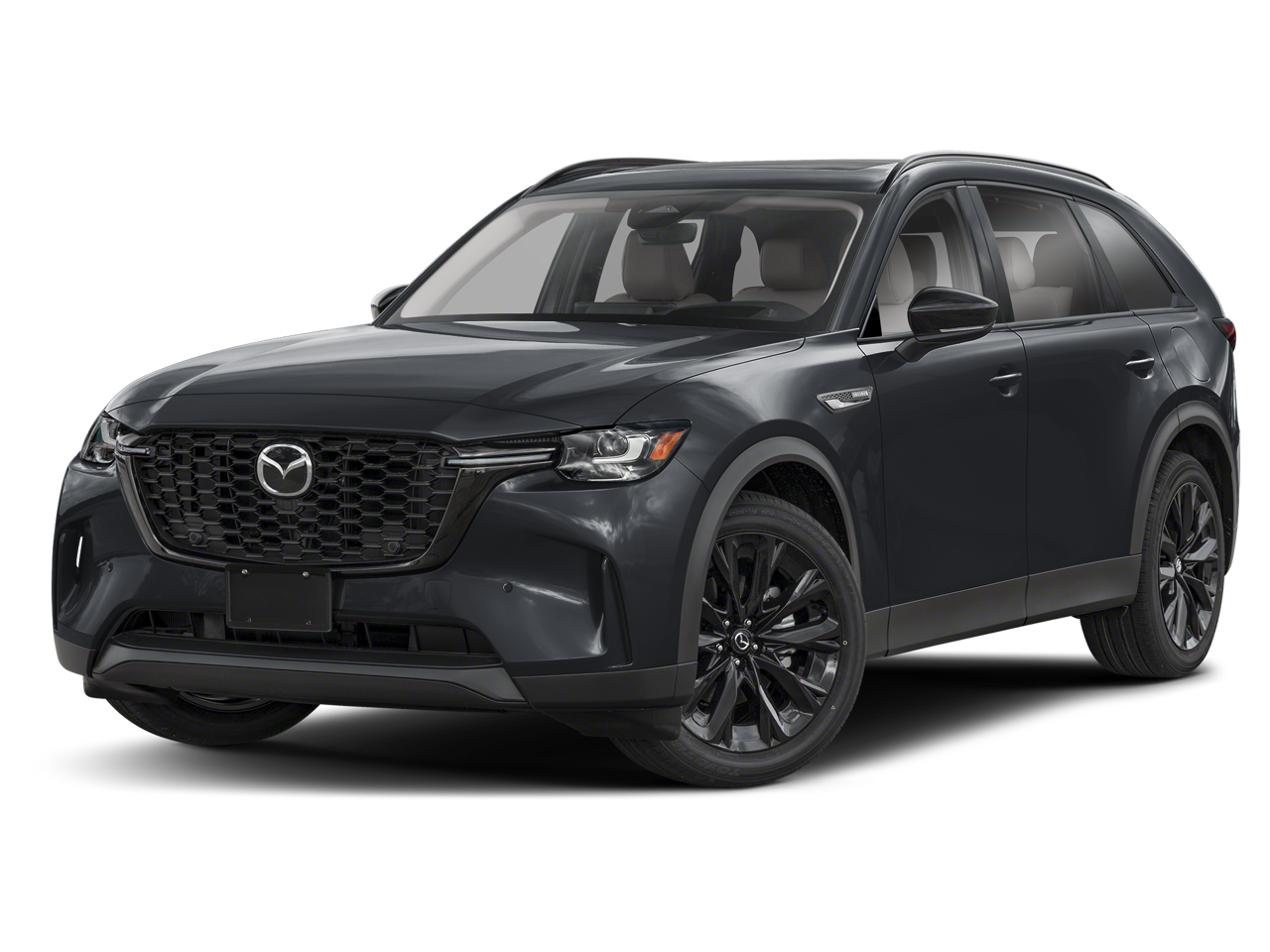 2026 Mazda Mazda CX-90 3.3 Turbo Premium in Jet Black Mica — front three-quarter view