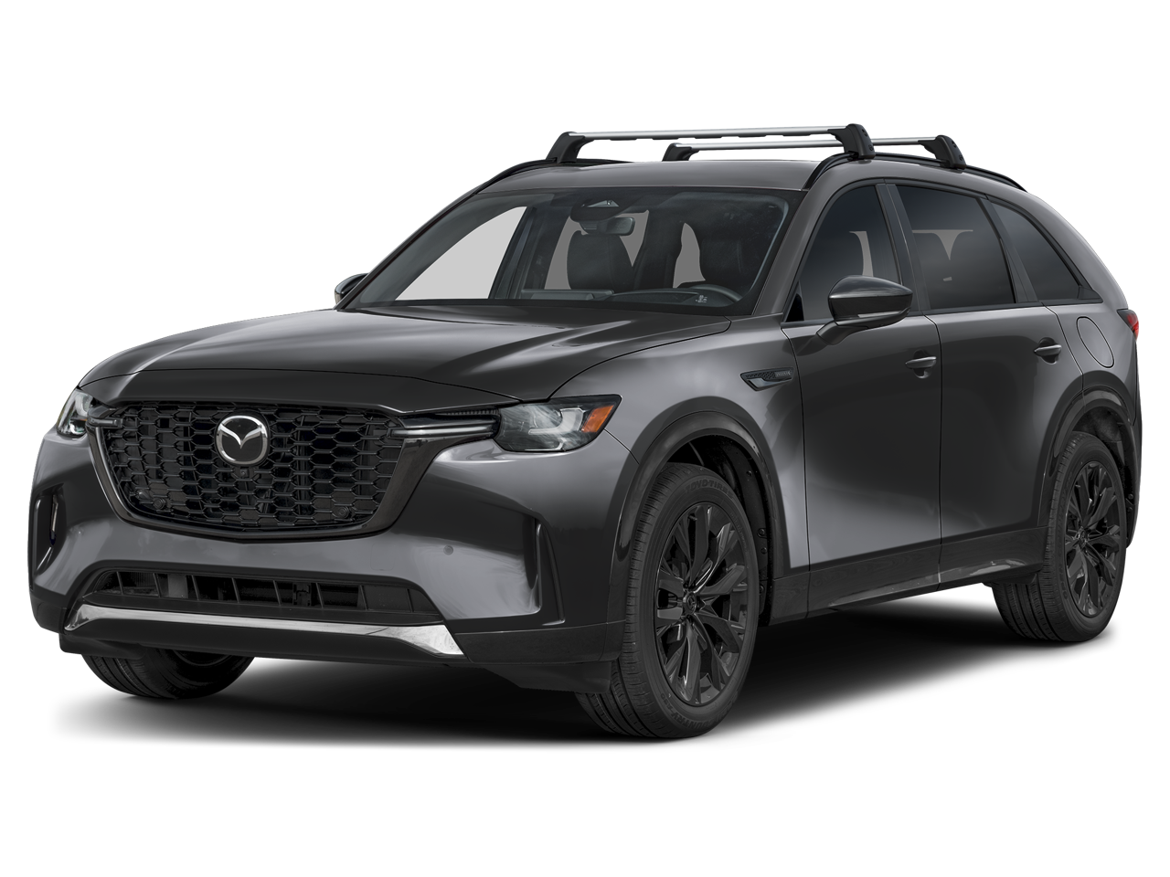 2026 Mazda Mazda CX-90 3.3 Turbo S Premium in Machine Gray Metallic — front three-quarter view