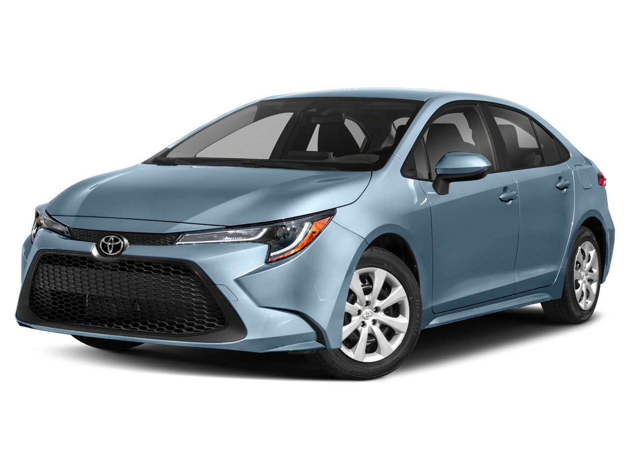 2022 Toyota Corolla LE in White — front three-quarter view