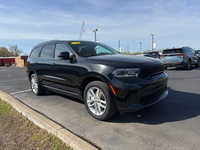 2024 Dodge Durango GT Plus in Db Black Crystal Clearcoat — front three-quarter view