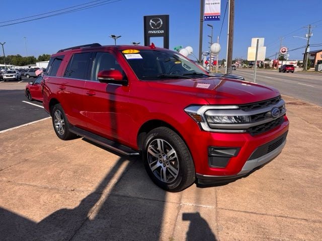 2022 Ford Expedition XLT in Red Metallic — front three-quarter view