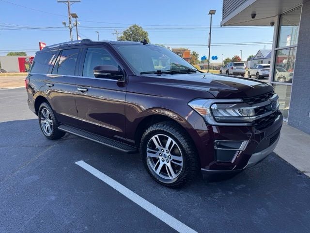 2024 Ford Expedition Limited in Red Metallic — front three-quarter view