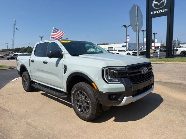 2024 Ford Ranger XLT in Cactus — front three-quarter view