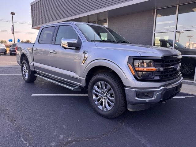 2024 Ford F-150 XLT in Silver Metallic — front three-quarter view