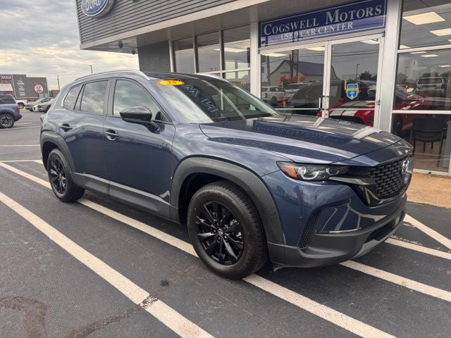 2025 Mazda Mazda CX-50 2.5 S Preferred Package in Ingot Blue Metallic — front three-quarter view