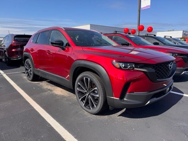 2026 Mazda Mazda CX-50 2.5 S Premium in Soul Red Crystal Metallic — front three-quarter view