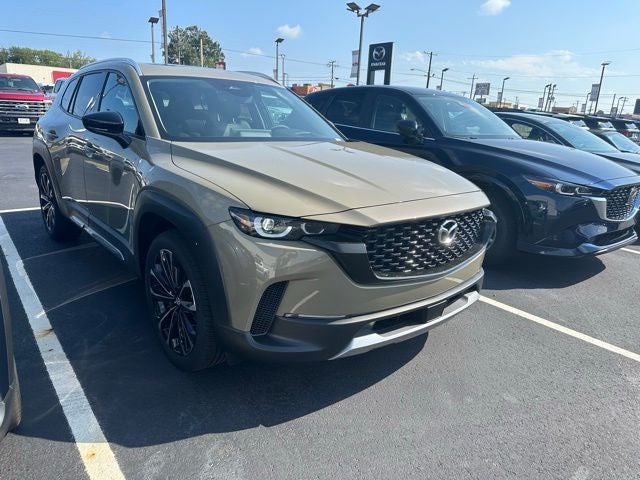 2025 Mazda Mazda CX-50 2.5 Turbo Premium Package in Zircon Sand Metallic — front three-quarter view