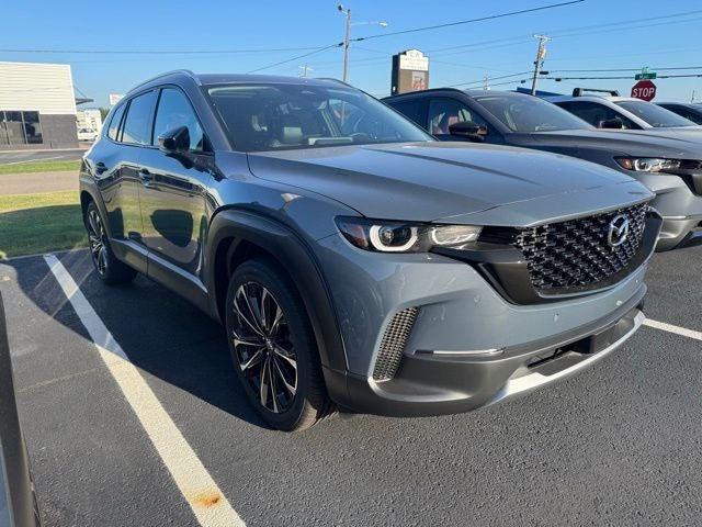2025 Mazda Mazda CX-50 2.5 Turbo Premium Plus Package in Polymetal Gray Metallic — front three-quarter view