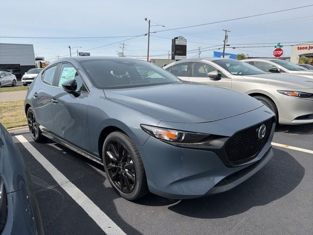 2026 Mazda Mazda3 Hatchback 2.5 S Carbon Edition in Polymetal Gray Metallic — front three-quarter view