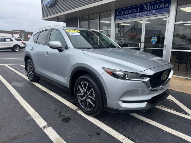 2018 Mazda Mazda CX-5 Touring in Sonic Silver Metallic — front three-quarter view