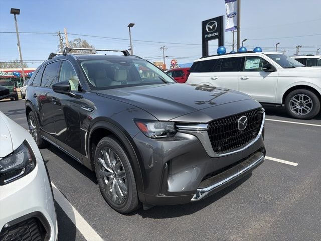 2026 Mazda Mazda CX-90 3.3 Turbo Premium Plus in Machine Gray Metallic — front three-quarter view