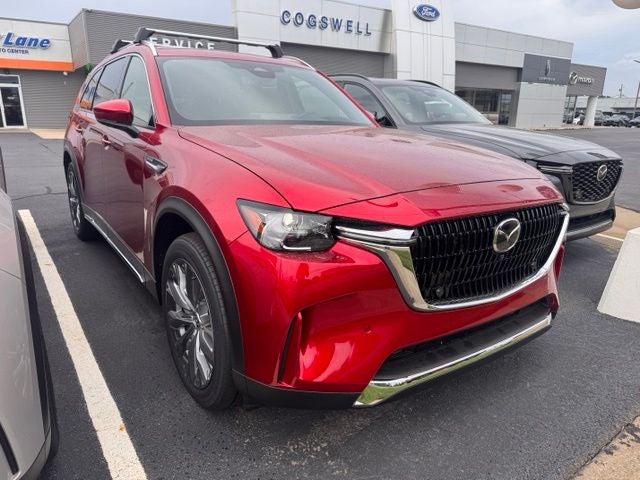 2026 Mazda Mazda CX-90 3.3 Turbo Premium Plus in Soul Red Crystal Metallic — front three-quarter view
